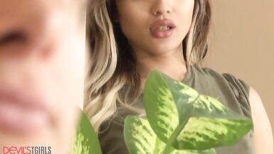 He Tears His Cute Trans Roommate's Pantyhose To Bang Her - 1 image