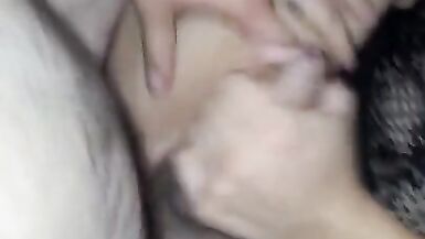 Trans Girlfriend getting Fucked in Black Lingerie - 6 image