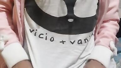 Shemale Cum in Skinny Jeans - 2 image