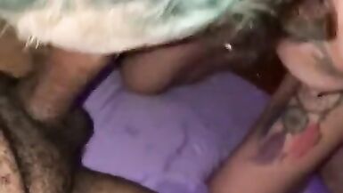 Sexy Dom Transgender Girl Sucking on Hung BBC Cock Worship - 14 image