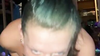 Sexy Dom Transgender Girl Sucking on Hung BBC Cock Worship