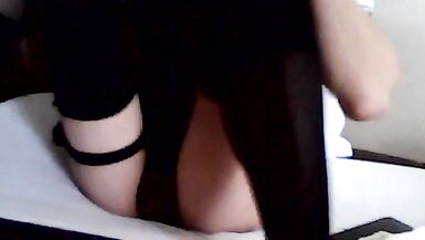 Hot and Horny Crossdresser Wirh Big Dick Masturbate and Cum - 1 image