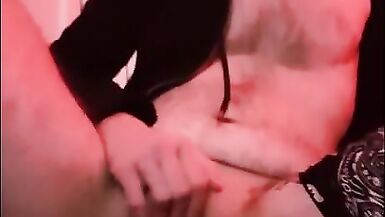 Trans Ftm Play with his Big Clit and Fuck himself with Dildo - 11 image