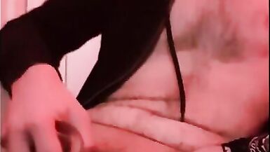 Trans Ftm Play with his Big Clit and Fuck himself with Dildo - 13 image