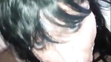 Candice french tgirl sucks, gets ass fucked and gets facial - 15 image