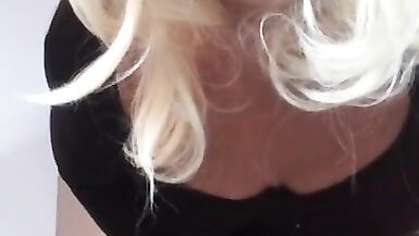 Orgasm Series 5 (female Mask, Mask, Trans, Fetish, Crossdress, Shemale, Pantyhose, High Heels, Bra) - 10 image