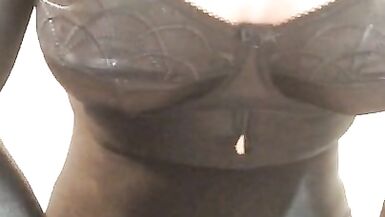 Orgasm Series 5 (female Mask, Mask, Trans, Fetish, Crossdress, Shemale, Pantyhose, High Heels, Bra) - 5 image