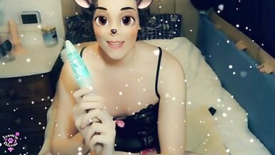 Mr Snowman goes all the way inside me & makes me Cum Hard! - 2 image