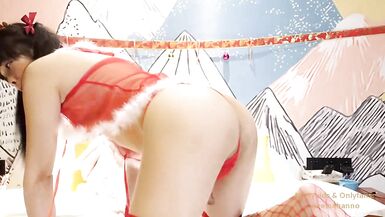 Asian Trans Girl Reina Hanno going Naughty in Xmas - 9 image