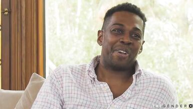 Interracial trans frottage with transMILF and black guy - 1 image