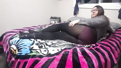 Shemale Fucks her Big Ass to Mouth and Gets Creampied - 1 image