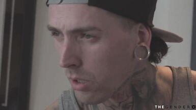 Transsexual stepmom spoiling her stepson as she rides cock - 1 image