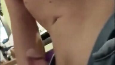 Blonde Trap is a Wanker and Play with her Cum Spunk - 2 image