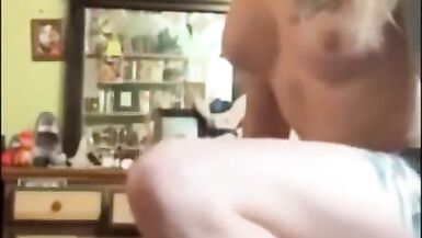 Blonde Trap is a Wanker and Play with her Cum Spunk - 6 image