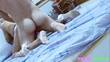 (POV with Roberta Almeida) Fucking the blonde tranny's big ass in a farmhouse motel on the side of the road - MYLORD - 11 image