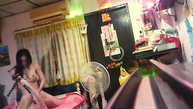 Tourist get Fucked by a Thai Ladyboy in her Room - 15 image