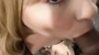 Crossdressing Sissy Slut Gets Facial - 4 image