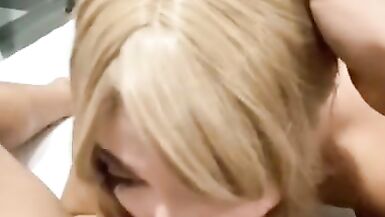 Crossdressing Sissy Slut Gets Facial