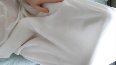 Crossdresser Touch self Wearing Silk Nightdress - 5 image