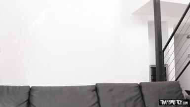 Beautiful blonde shemale hardcore fucked by her friend - 1 image