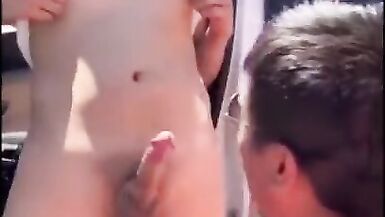 Asian Ladyboy sucking a boy on the street and boy suck ladyb - 12 image