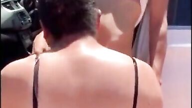 Asian Ladyboy sucking a boy on the street and boy suck ladyb - 3 image