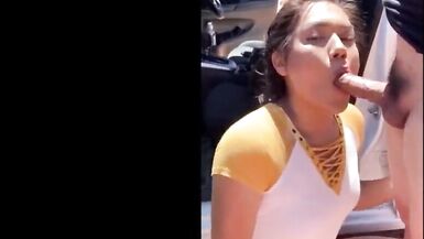 Asian Ladyboy sucking a boy on the street and boy suck ladyb - 8 image