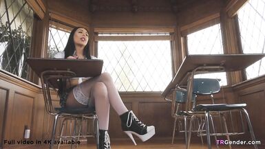 Trans Schoolgirl Chanel Santini - 4 image