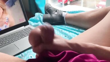 HOT WINDOW CUMSHOT HARD SISSY CD COCK - 2 image