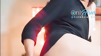 Cute Asian Sissy Anal & Cum in Converse - 8 image