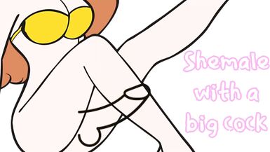 Sexy Shemale Brandy has a Big Cock and Trains Georgie how to Suck off Sissies - 14 image