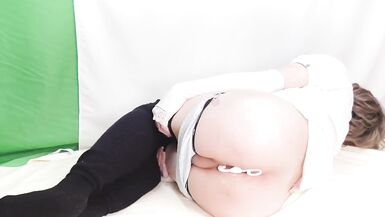 Femboy Crossdresser keeps Moaning by Caress Prostate with Aneros - 11 image