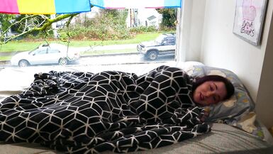 I wish you would Wake my up like this every Day. Cute Trans Teen Lets you Fuck her - 1 image