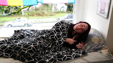 I wish you would Wake my up like this every Day. Cute Trans Teen Lets you Fuck her - 2 image