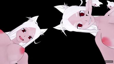 Helltaker: Futa Cerberus three Cocks - Triple Pleasure | Male Taker POV - 13 image