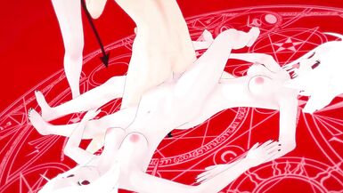 Helltaker: Futa Cerberus three Cocks - Triple Pleasure | Male Taker POV - 15 image