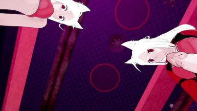 Helltaker: Futa Cerberus three Cocks - Triple Pleasure | Male Taker POV - 3 image