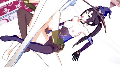 Genshin Impact - Mona X Futa Ningguang 3D Hentai - 5 image