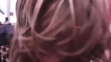 Lisa and TGirl Gigi Share a Huge Double Ended Dildo - 11 image