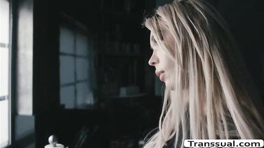 Slut TS Aubrey analed by neighbors BBC - 1 image