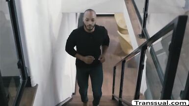 Slut TS Aubrey analed by neighbors BBC - 2 image