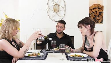 Hardcore Deepthroat and Anal 3some - 2 image