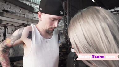 Big Ass Booty Tgirl Doggystyled by Mechanic - 12 image