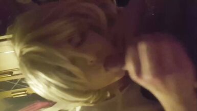 Real sissy cd prostitute Luce blowing client - 12 image