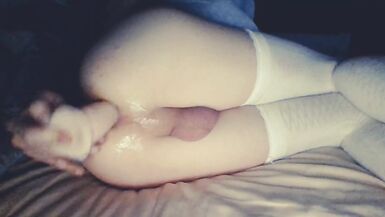 Sissy FemBoy Hard Fuck and Gape her Hole with new Dildo ! Gape too the Red ... - 10 image