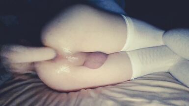 Sissy FemBoy Hard Fuck and Gape her Hole with new Dildo ! Gape too the Red ... - 11 image