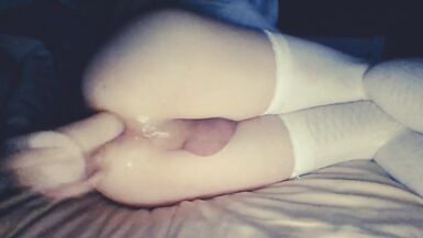 Sissy FemBoy Hard Fuck and Gape her Hole with new Dildo ! Gape too the Red ... - 7 image