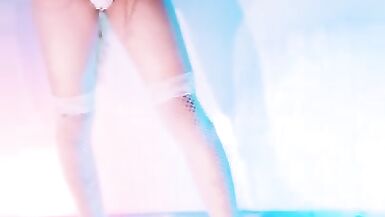 Asian Sissy Femboy with Bodysuit and Foxtail - 1 image