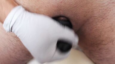 HD: Orgasmic FTM Transman Jerks off his MASSIVE COCK before Work Shift.. - 12 image