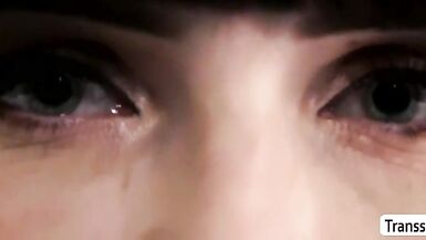 TS Natalie enjoys sucking dudes hard boner - 2 image